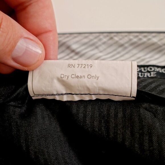 Pronto Uomo Couture Wool Gray Flat Front High Rise Dress Pants 47/33 Lined Parti - Picture 7 of 8